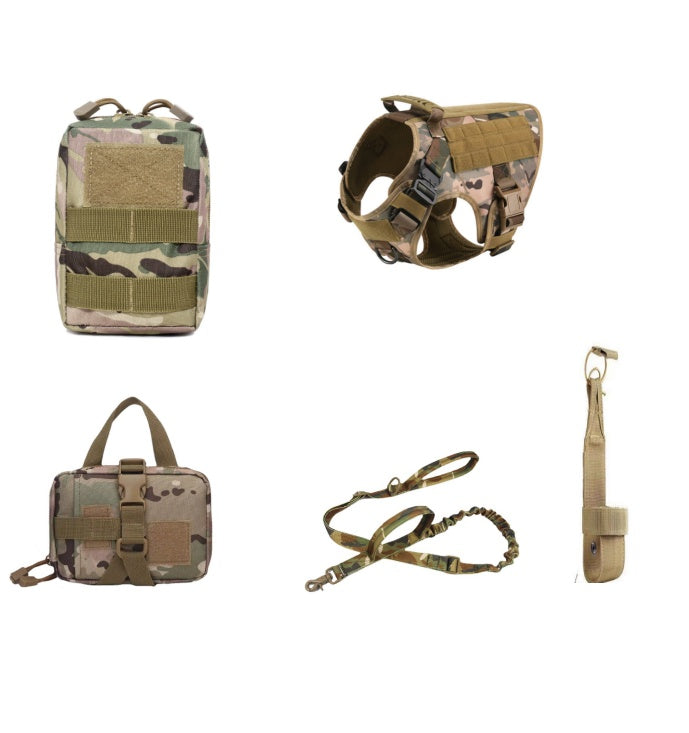 Tactical Dog Harness and Leash Set – Adjustable K9 Training Vest for German Shepherd and All Dog Breeds