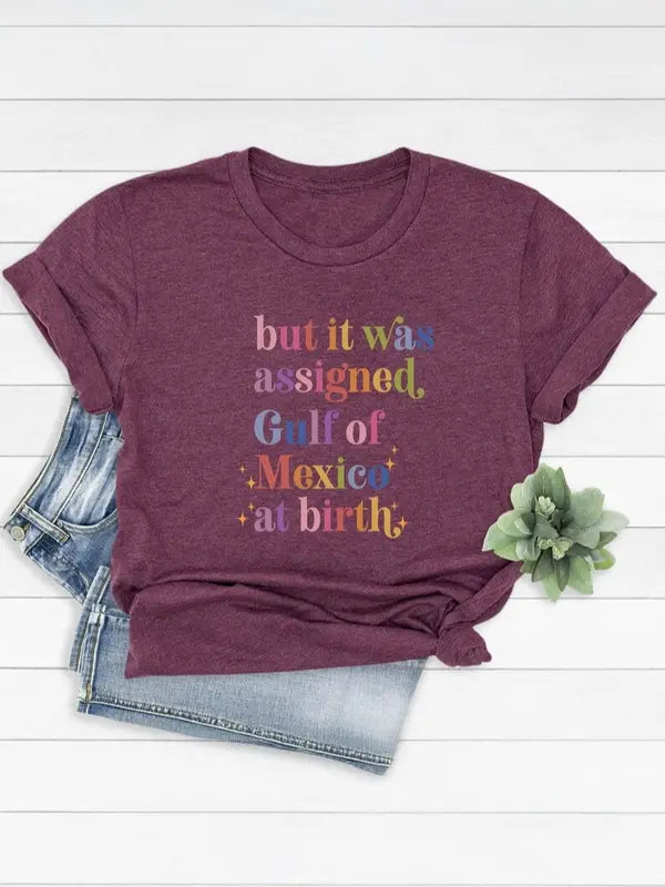 Gulf of Mexico Assigned at Birth T-Shirt – Funny Liberal Tshirt