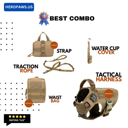 Tactical Dog Harness for Large Breeds