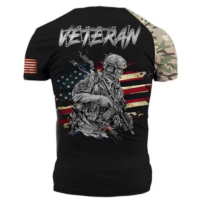 3D Camo Skull Tactical Military T-Shirt for Men