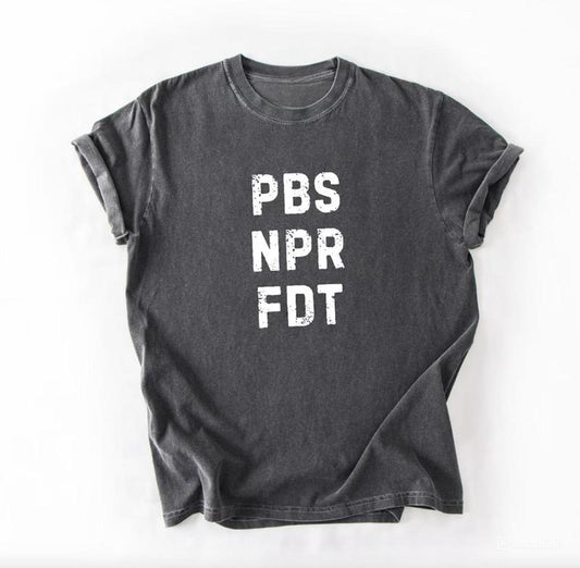 "Save PBS Resist" T-Shirt – Public Broadcasting Service Protest Tee
