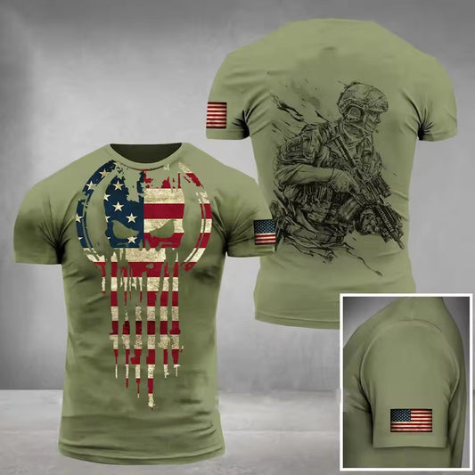USA Punisher Flag Tee – Wear Your Strength & Patriotism