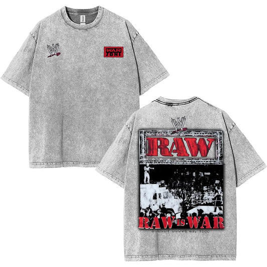 WWE RAW Legends Vintage Washed T-Shirt – Heavyweight Wrestling Graphic Tee