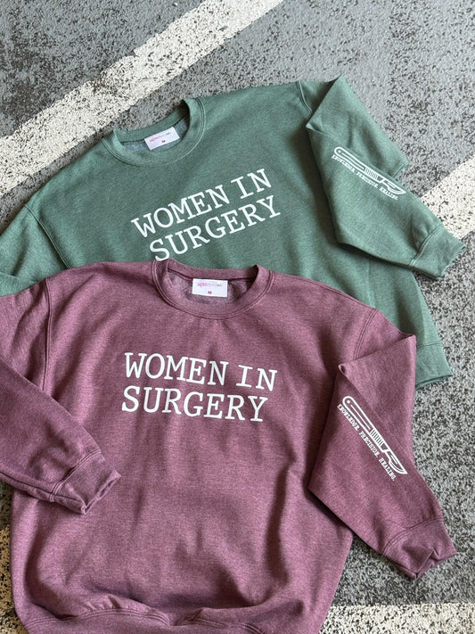 Women in Surgery Crewneck Sweatshirt – Scalpel Design Medical Apparel
