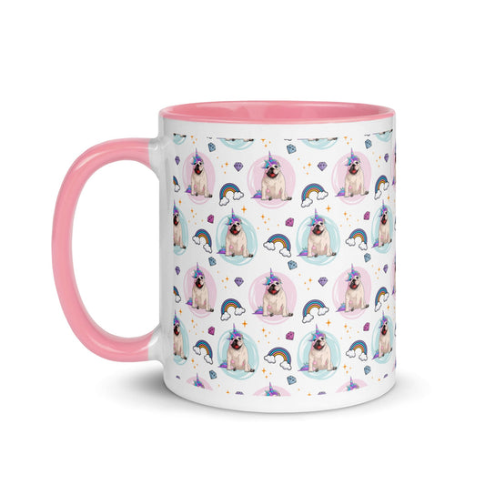 Magical White & Pink Bullicorn Mug