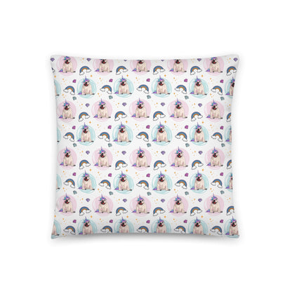 Magical Bullicorn Throw Pillow