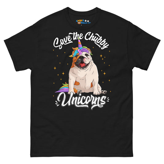 "Save The Chubby Unicorns" Men's Classic Tee