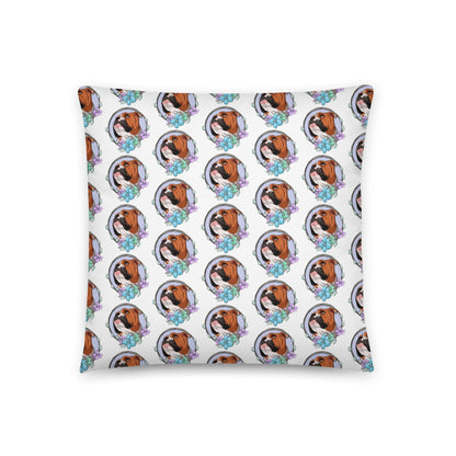 "You Don't Rescue Dogs, They Rescue You" English Bulldog Throw Pillow