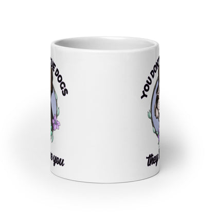 "You Don't Rescue Dogs, They Rescue You" French Bulldog Mug